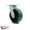 Service Caster 6 Inch Green Poly on Cast Iron Wheel Swivel Caster with Roller Bearing SCC SCC-30CS620-PUR-GB - alternate 4